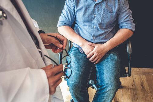 Prostatitis Symptome bei einem Mann